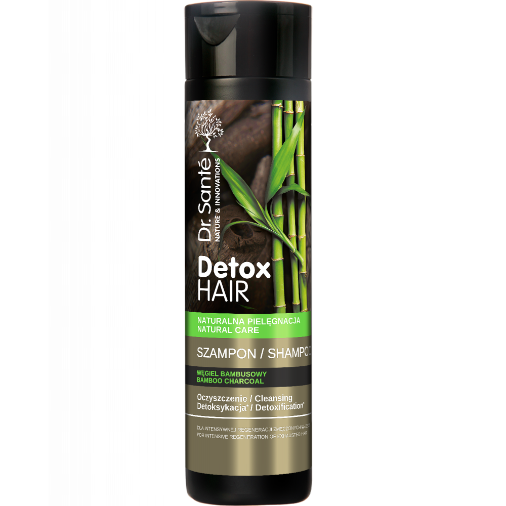 Dr. Sante Detox Hair Szampon Regenerujący Oczyszczający Włosy Węgiel Bambusowy 250ml