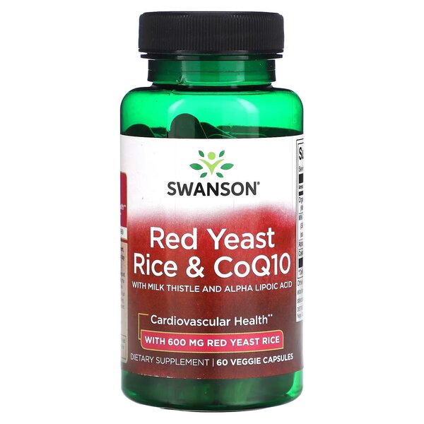 Swanson Red Yeast Rice & CoQ10 60 Vcapsules