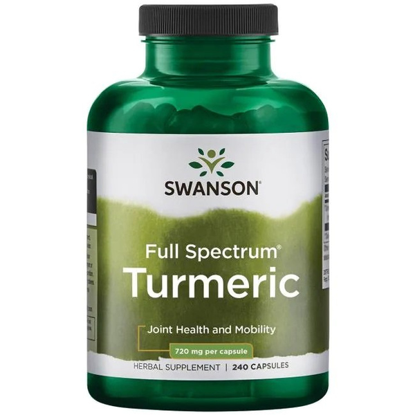 Swanson Full Spectrum Turmeric 720mg Kurkuma 240 Kapsułek