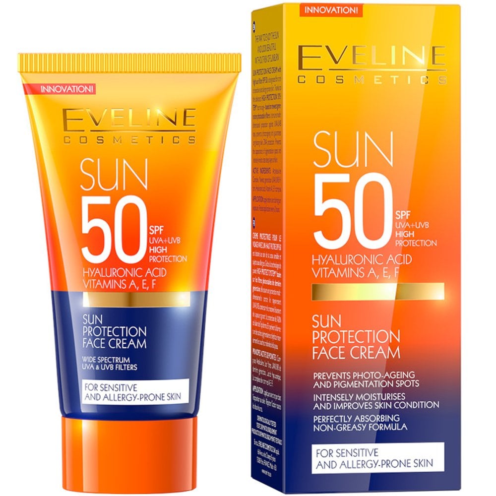 Eveline Sun Protection Krem do Twarzy z Filtrem SPF50 50ml