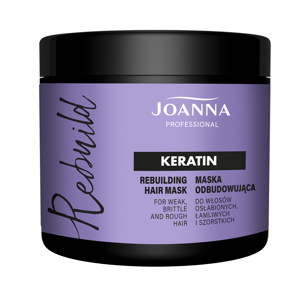 Joanna Professional Odbudowująca Maska do Włosów Łamliwych z Keratyną 500ml