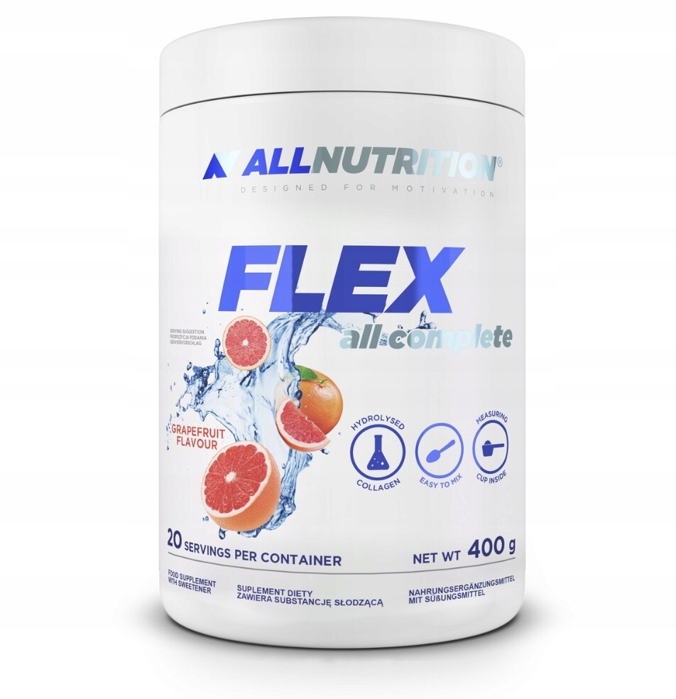 Allnutrition Flex All Complete Hydrolyzed Collagen Powder Grapefruit 400g