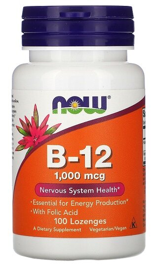 Vitamin B-12, 1000mcg - 100 lozenges