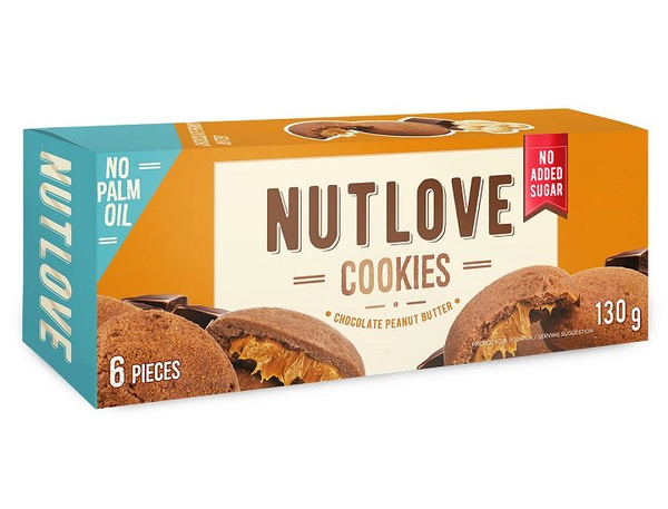Allnutrition Nutlove Cookies Chocolate Peanut Butter Ciasteczka Kakaowe 6 Sztuk