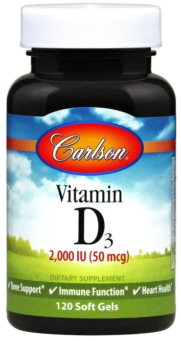 Vitamin D3, 2000 IU - 120 softgels