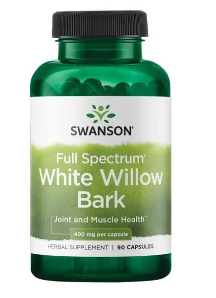 Swanson Full Spectrum White Willow Bark 400mg 90 Capsules