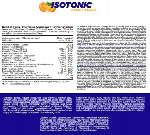 Allnutrition Isotonic w Proszku Orange 700g