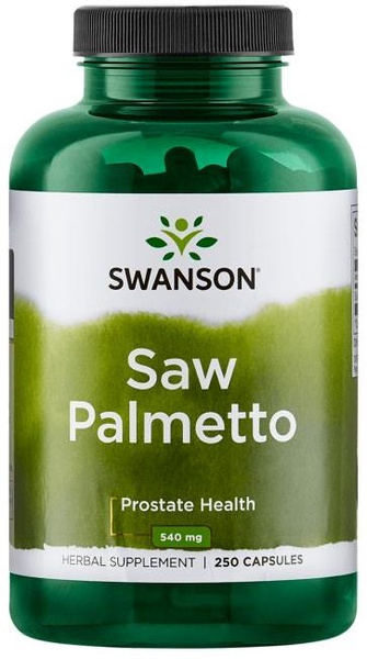 Swanson Saw Palmetto 540mg Palma Sabałowa 250 Kapsułek