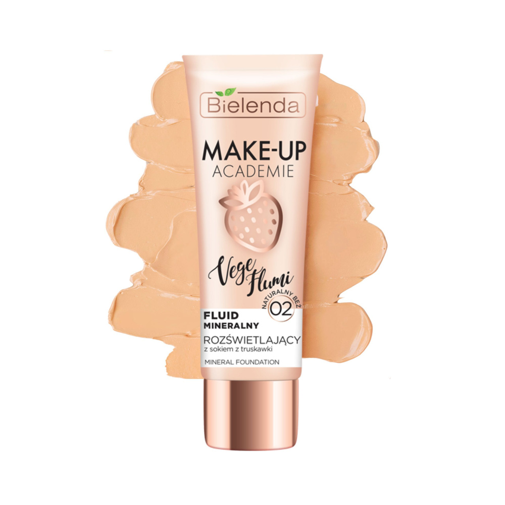 Bielenda Make-Up Academie Vege Flumi Illuminating Mineral Fluid No. 02 Natural Beige 30g