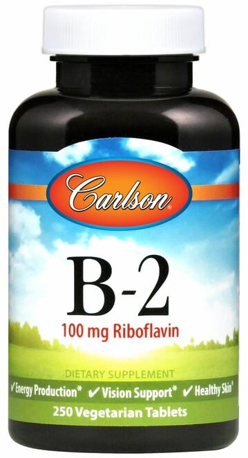 Vitamin B-2, 100mg - 100 vegetarian tablets