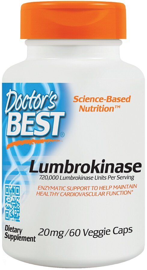 Lumbrokinase, 20mg - 60 vcaps