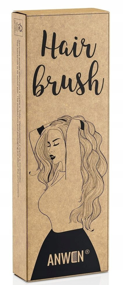 Anwen Drewniana Szczotka do Włosów 1 Sztuka