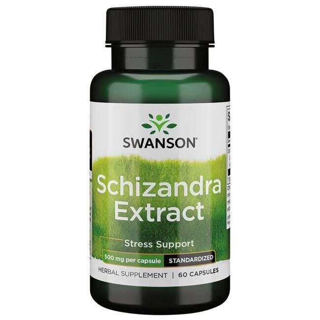 Swanson Schizandra Extract 500mg 60 Capsules