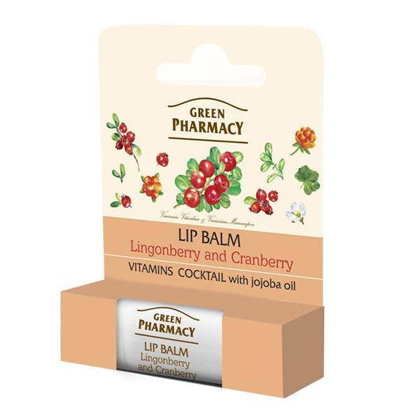 Green Pharmacy Balsam do Ust Brusznica i Żurawina 3,6g