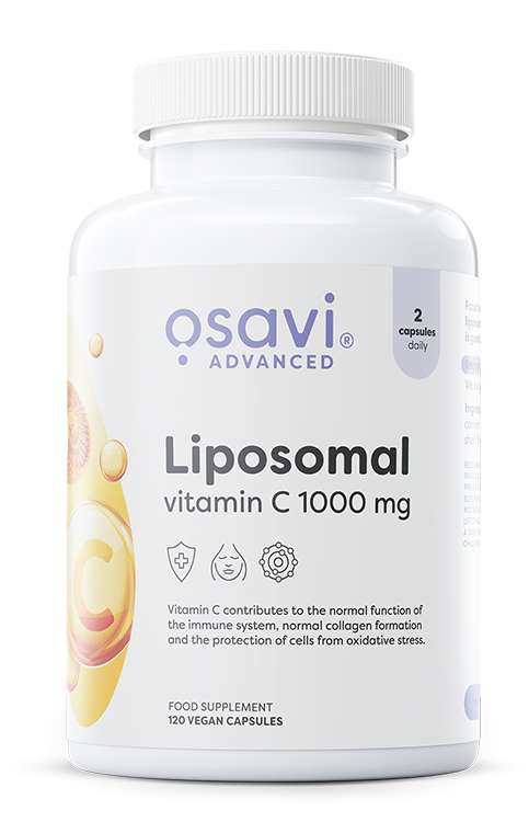 Osavi Witamina C Liposomalna 1000mg dla Wysokiej Przyswajalności i Wsparcia Odporności 120 Kapsułek