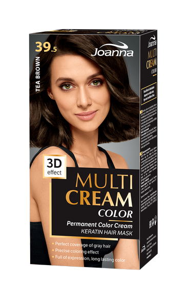 Joanna Multi Cream Long Lastin  Intense Shine Hair Colour Keratin Tea Bronze 39.5