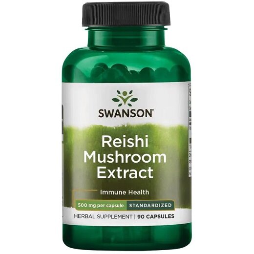 Swanson Reishi Mushroom Extract 500mg 90 Capsules