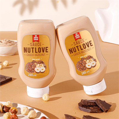 Allnutrition Nutlove Sauce Choco Hazelnut Sos na Bazie Kremu Orzechowego o Smaku Kakaowym 280ml