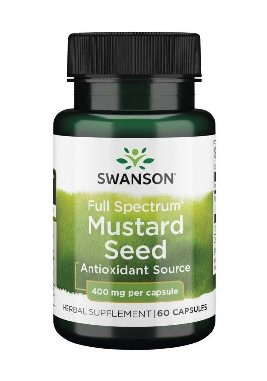 Swanson Full Spectrum Mustard Seed 400mg 60 Capsules