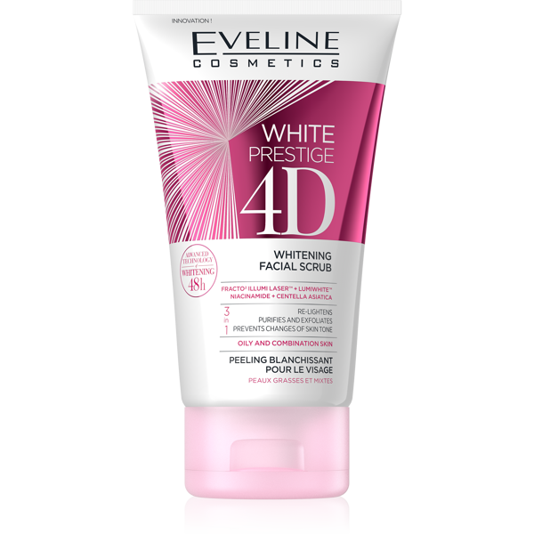 Eveline White Prestige 4D Wybielający peeling do twarzy 150ml