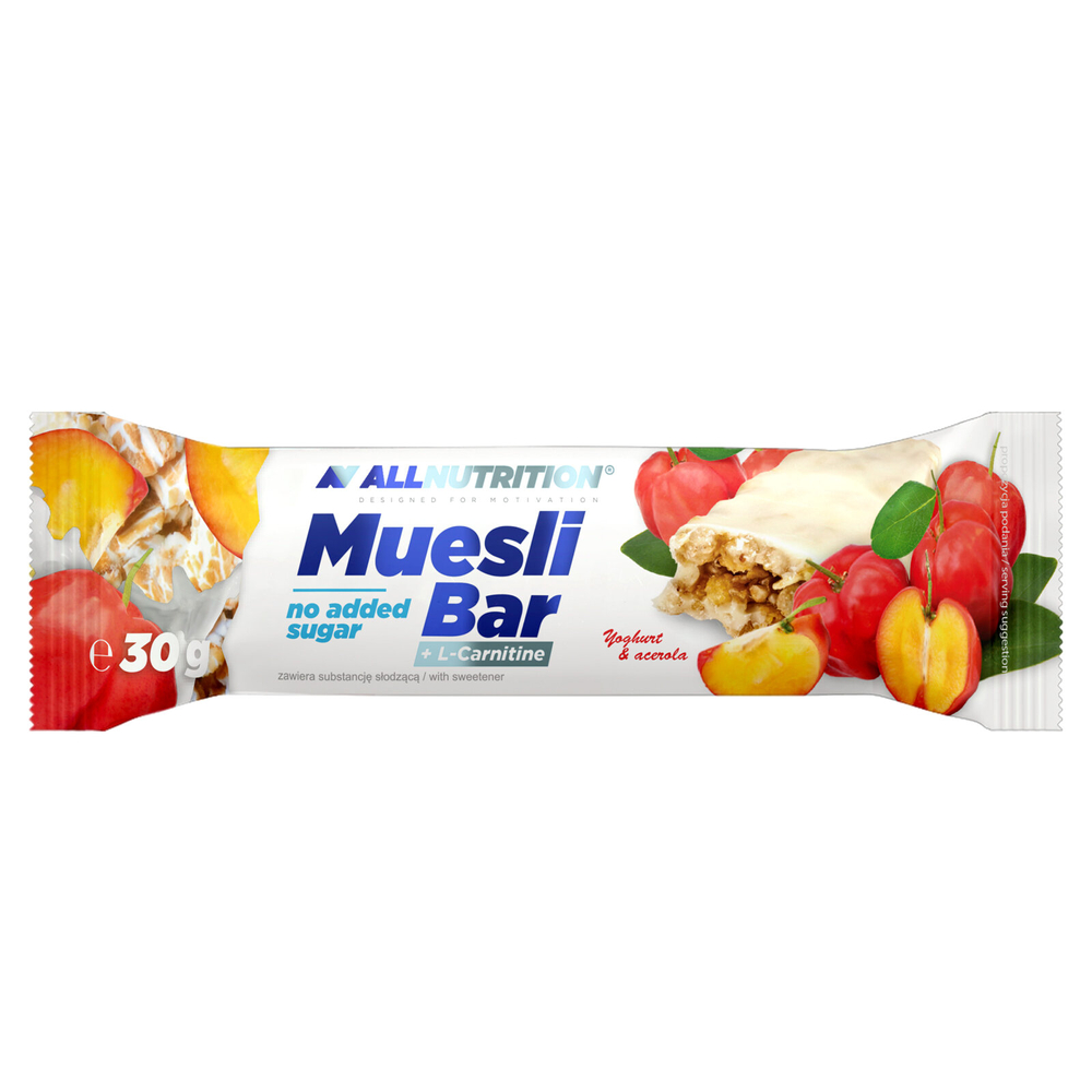 Allnutrition Muesli Bar + L-Carnitine Yoghurt and Acerola 30gx32