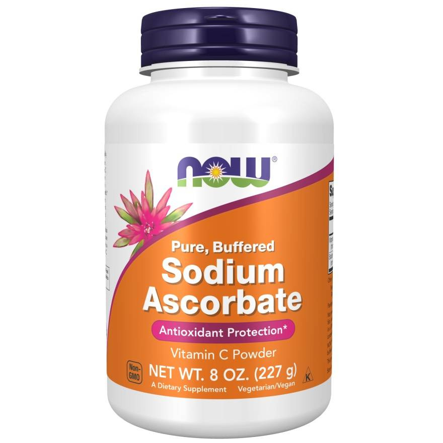 Now Foods Sodium Ascorbate Powder Buffered Wspomaga Układ Odpornościowy 227g