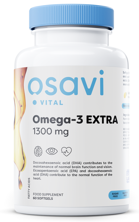 Osavi Omega-3 Extra Molecularly Distilled 1300mg Lemon 60 Softgels