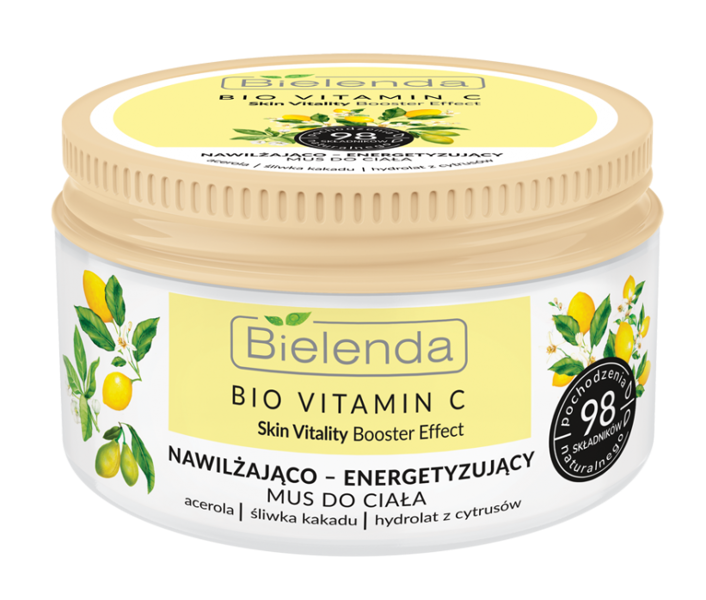 Bielenda Bio Vitamin C Moisturizing and Energizing Body Mousse with Kakadu Plum 250ml