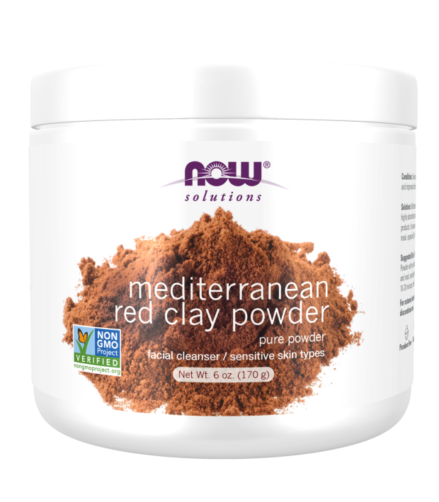 Now Foods Red Clay Powder Moroccan Red Clay for Sensitive Skin 170g