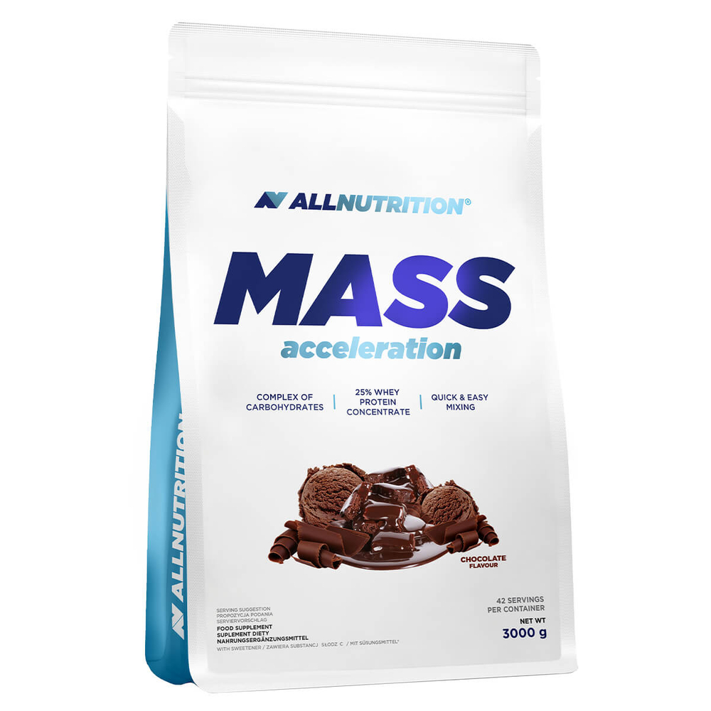 Allnutrition Mass Acceleration Chocolate Carbohydrate-Protein Complex 3000g