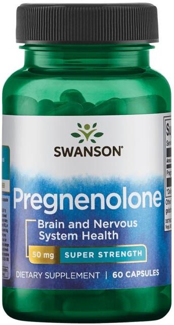 Swanson Pregnenolone 50mg Super-Strength 60 Kapsułek