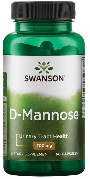 Swanson D-Mannose 700mg 60 Capsules