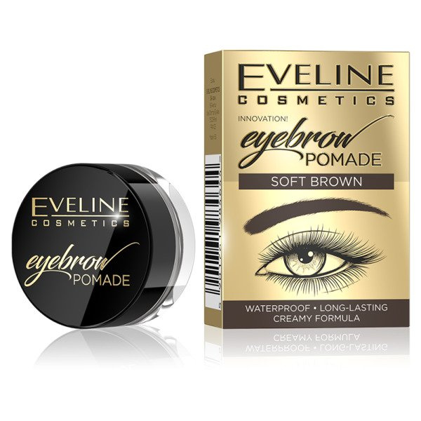 Eveline Cosmetics Eyebrow Pomade Pomadka Do Brwi Soft Brown 1szt.