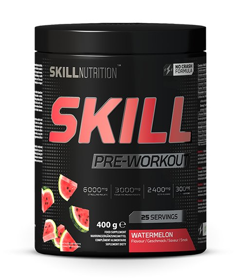 Skill Nutrition Skill Pre-Workout Watermelon For Energy and Muscle Pump 400g