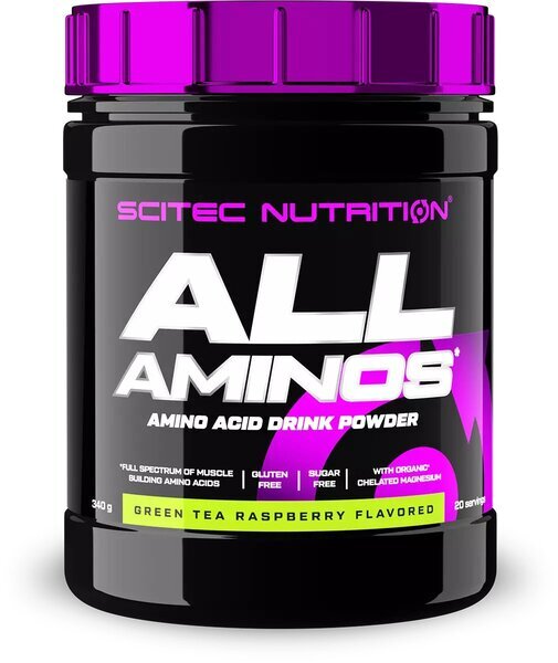 All Aminos, Green Tea Raspberry - 340g