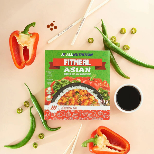 Allnutrition Delicious Line Fitmeal Asian Kurczak z Ryżem w Sosie Azjatyckim 420g