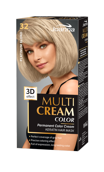 Joanna Multi Color Cream 3D Effect Hair Dye No. 32 Platinum Blonde 1 Piece