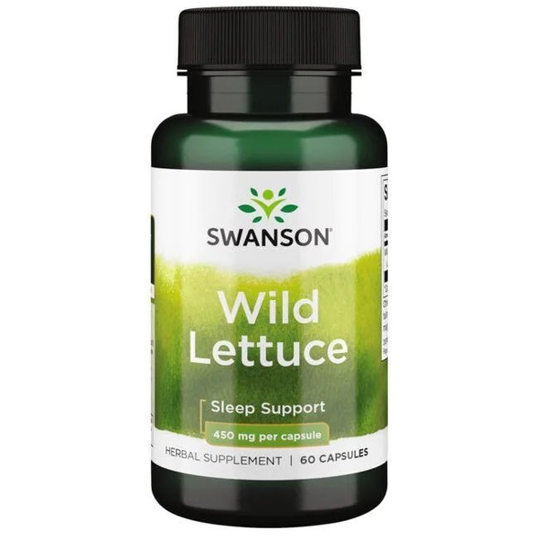 Swanson Wild Lettuce Dzika Sałata 450mg 60 Kapsułek