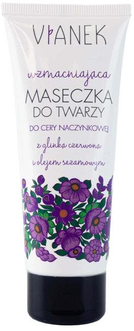 Vianek Strengthening Face Mask with Red Clay for Couperose Skin 75ml