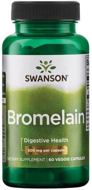 Swanson Bromelain 500mg Maximum Strength 60 Capsules