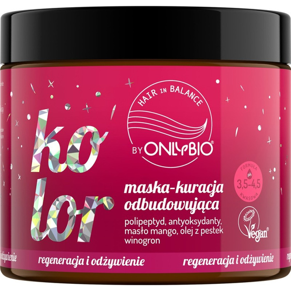 OnlyBio Hair in Balance Color Mask - Regenerating Treatment 280ml