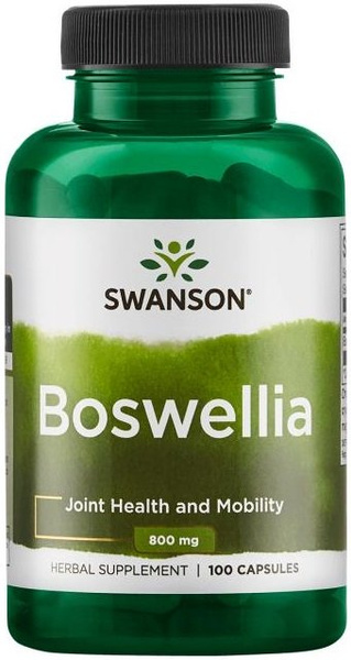 Swanson Boswellia Kadzidłowiec 400mg Wspiera Zdrowie Kości i Stawów 100 Kapsułek