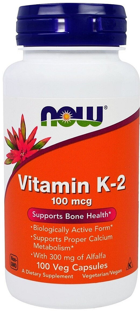 Now Foods Vitamin K-2 100mcg 100 Capsules