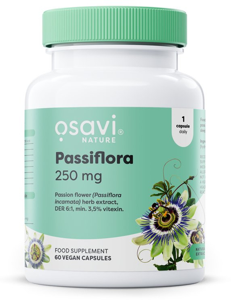 Osavi Męczennica Cielista 250mg na Relaks i Uspokojenie 60 Kapsułek Wegańskich