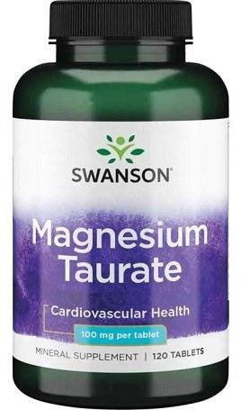 Swanson Magnesium Taurate 100mg 120 Tablets
