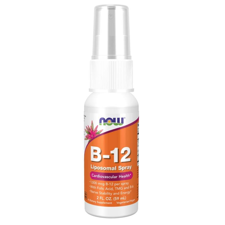 Now Foods Witamina B12 Liposomalna Spray Prawidłowe Funkcjonowanie Organizmu 59ml