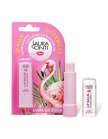 Laura Conti Zero Calorie Chewing Gum Dessert Lip Balm with Panthenol and Allantoin 4.8g