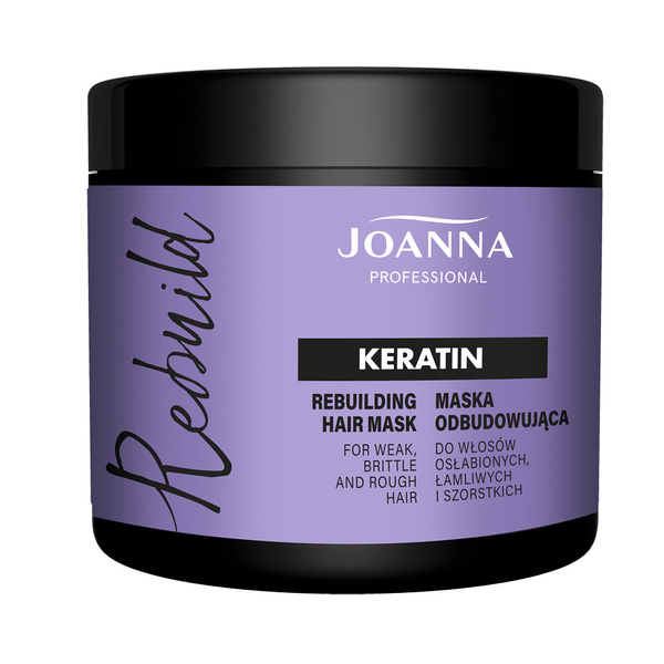 Joanna Professional Rebuilding Mask for Brittle Hair with Keratin 500ml