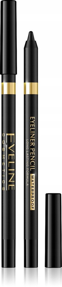 Eveline Eyeliner Pencil Waterproof Wodoodporna Konturówka Do Powiek Czarna 1szt.