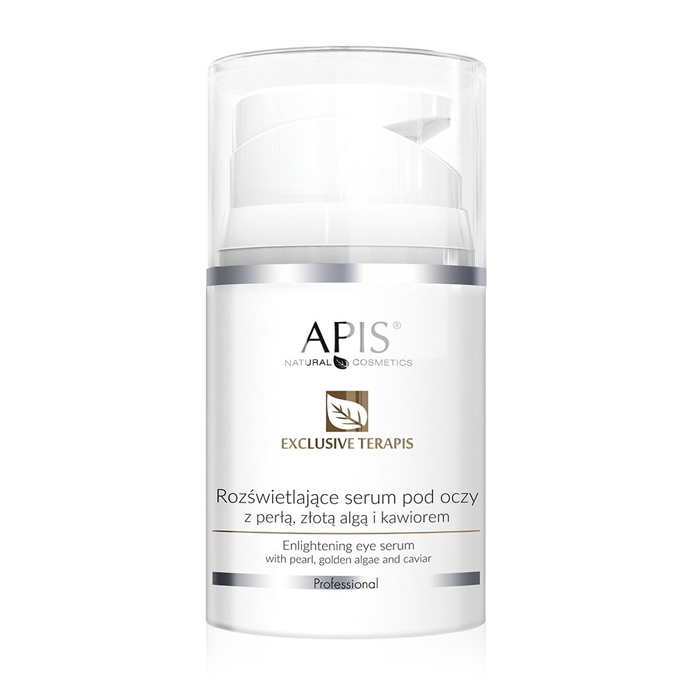 Apis Professional Illuminating Eye Serum with Pearl-Golden Algae and Caviar for Mature Skin 50ml